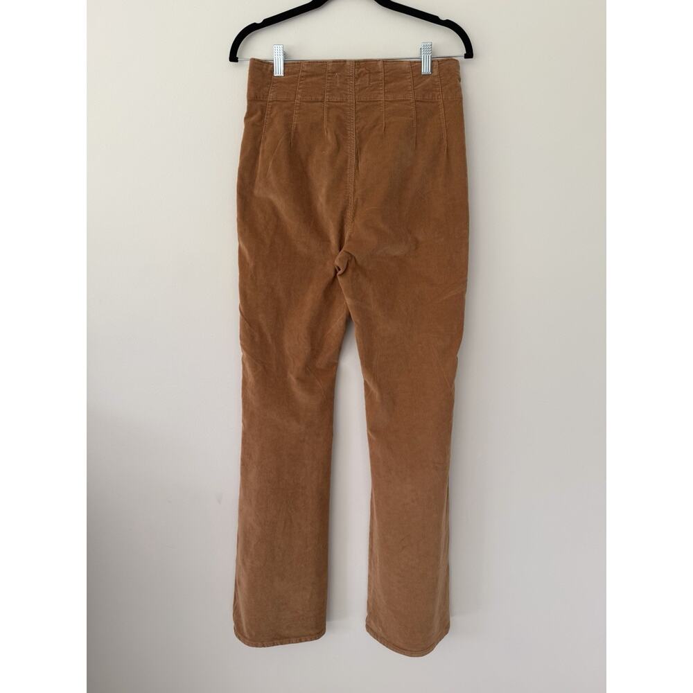 Free People We The Free Corduroy Pants 29 Brown High Rise Flare Boho 70s Y2K - Picture 6 of 9